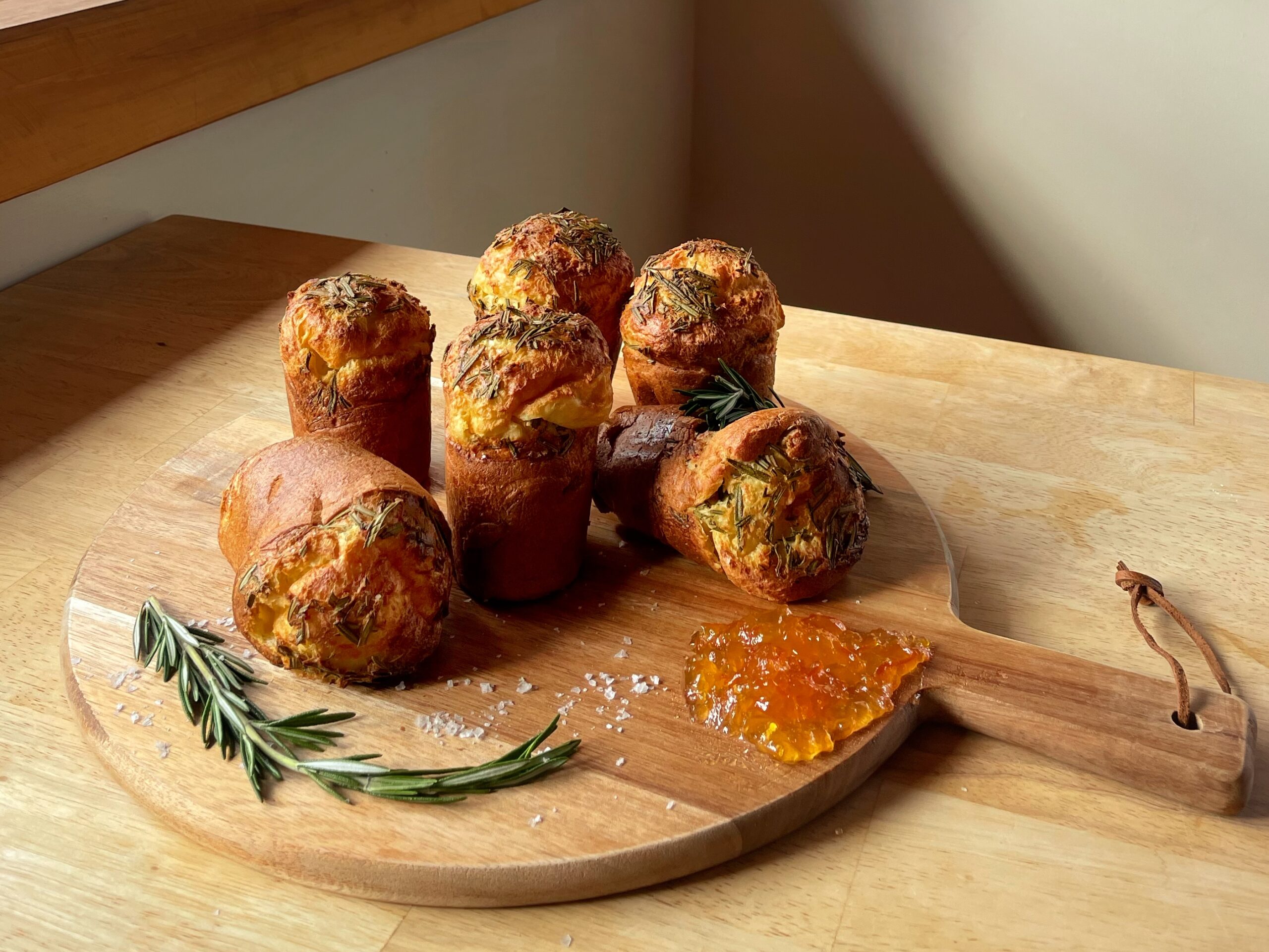 Sea Salt Rosemary Popovers